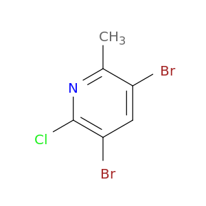 2-氯-3,5-二溴-6-甲基吡啶