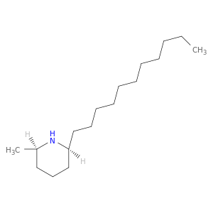 Piperidine, 2-methyl-6-undecyl-, (2R,6S)-