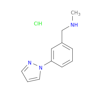 N-Methyl-1-[3-(1H-pyrazol-1-yl)phenyl]methanamine hydrochloride