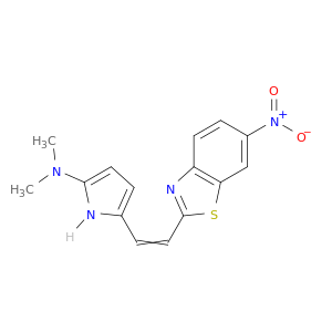 1H-Pyrrol-2-amine, N,N-dimethyl-5-[2-(6-nitro-2-benzothiazolyl)ethenyl]-