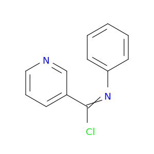 3-Pyridinecarboximidoyl chloride, N-phenyl-