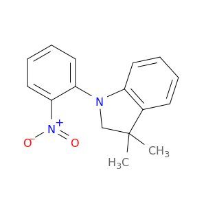 1H-Indole, 2,3-dihydro-3,3-dimethyl-1-(2-nitrophenyl)-