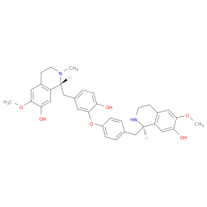 7-Isoquinolinol,1,2,3,4-tetrahydro-1-[[4-hydroxy-3-[4-[[(1R)-1,2,3,4-tetrahydro-7-hydroxy-6-methoxy-1-isoquinolinyl]methyl]phenoxy]phenyl]methyl]-6-methoxy-2-methyl-,(1R)-