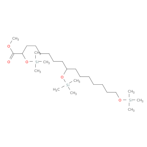 Hexadecanoic acid, 2,9,16-tris[(trimethylsilyl)oxy]-, methyl ester