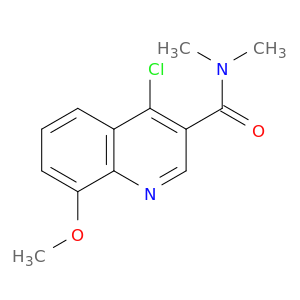 3-QUINOLINECARBOXAMIDE, 4-CHLORO-8-METHOXY-N,N-DIMETHYL-
