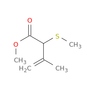 3-Butenoic acid, 3-methyl-2-(methylthio)-, methyl ester