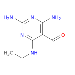 5-Pyrimidinecarboxaldehyde, 2,4-diamino-6-(ethylamino)-