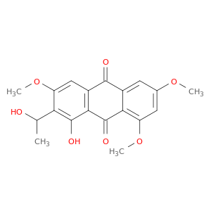 9,10-Anthracenedione, 1-hydroxy-2-(1-hydroxyethyl)-3,6,8-trimethoxy-