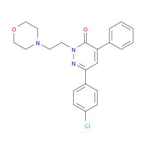 3(2H)-Pyridazinone,6-(4-chlorophenyl)-2-[2-(4-morpholinyl)ethyl]-4-phenyl-