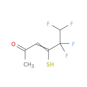 3-Hexen-2-one, 5,5,6,6-tetrafluoro-4-mercapto-
