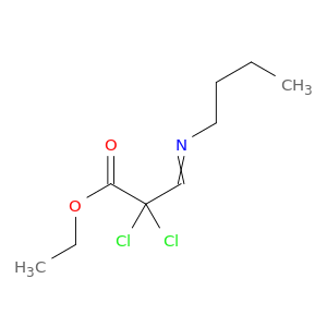 ETHYL 3-BUTYLIMINO-2,2-DICHLORO-PROPANOATE