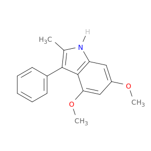 1H-Indole, 4,6-dimethoxy-2-methyl-3-phenyl-