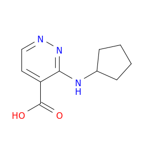 3-(cyclopentylamino)pyridazine-4-carboxylic Acid