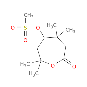 2-Oxepanone, 4,4,7,7-tetramethyl-5-[(methylsulfonyl)oxy]-