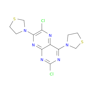 Pteridine, 2,6-dichloro-4,7-bis(3-thiazolidinyl)-