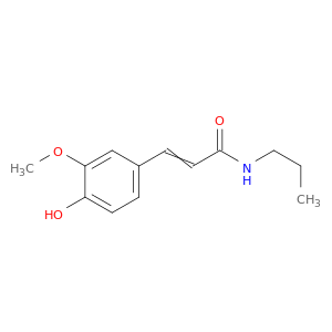 2-Propenamide, 3-(4-hydroxy-3-methoxyphenyl)-N-propyl-