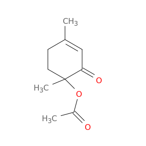 2-Cyclohexen-1-one, 6-(acetyloxy)-3,6-dimethyl-