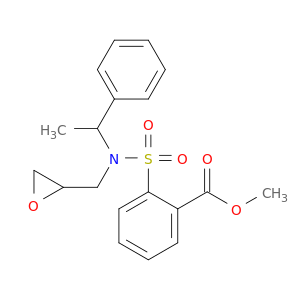 methyl 2-[(oxiran-2-ylmethyl)(1-phenylethyl)sulfamoyl]benzoate