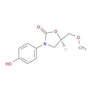 2-Oxazolidinone,3-(4-hydroxyphenyl)-5-(methoxymethyl)-, (5R)-