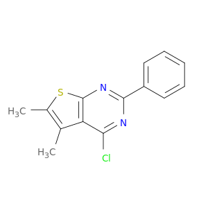 Thieno[2,3-d]pyrimidine,4-chloro-5,6-dimethyl-2-phenyl-