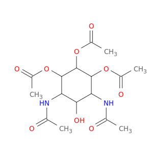 肌醇,1,3-双(乙酰氨基)-1,3-二赤氧基-,4,5,6-三乙酸酯