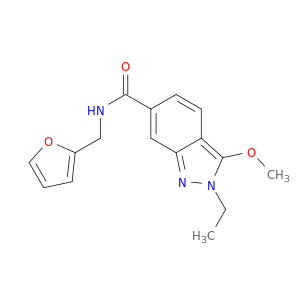 2H-Indazole-6-carboxamide, 2-ethyl-N-(2-furanylmethyl)-3-methoxy-