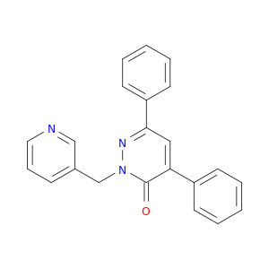3(2H)-Pyridazinone,4,6-diphenyl-2-(3-pyridinylmethyl)-