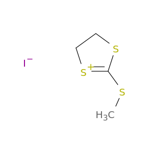 1,3-Dithiol-1-ium, 4,5-dihydro-2-(methylthio)-, iodide