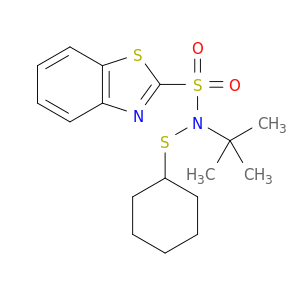 2-Benzothiazolesulfonamide, N-(cyclohexylthio)-N-(1,1-dimethylethyl)-