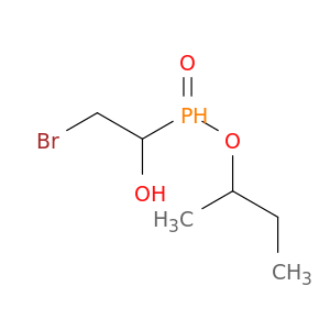 Phosphinic acid, (2-bromo-1-hydroxyethyl)-, 1-methylpropyl ester