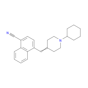 1-Naphthalenecarbonitrile, 4-[(1-cyclohexyl-4-piperidinylidene)methyl]-
