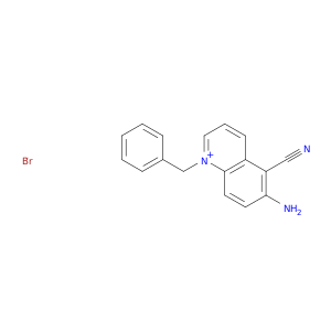 Quinolinium, 6-amino-5-cyano-1-(phenylmethyl)-, bromide