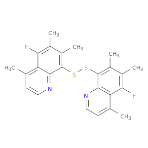 Quinoline, 8,8'-dithiobis[5-fluoro-4,6,7-trimethyl-