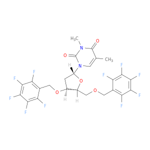 3,5-dimethyl-1-[(2R,4S,5R)-4-[(2,3,4,5,6-pentafluorophenyl)methoxy]-5-[(2,3,4,5,6-pentafluorophenyl)methoxymethyl]oxolan-2-yl]pyrimidine-2,4-dione