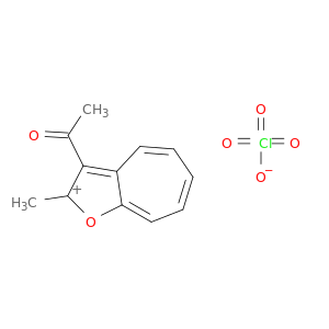 Cyclohepta[b]furylium, 3-acetyl-2-methyl-, perchlorate