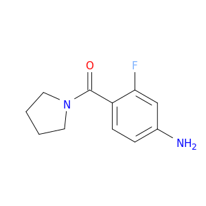 3-fluoro-4-(pyrrolidine-1-carbonyl)aniline