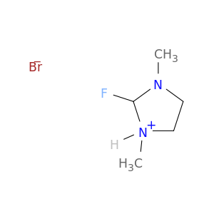 1H-Imidazolium,2-fluoro-4,5-dihydro-1,3-dimethyl-, bromide (1:1)