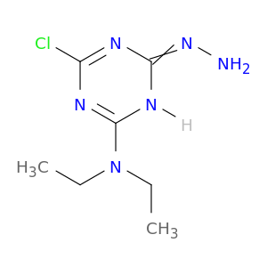 1,3,5-Triazin-2(1H)-one, 4-chloro-6-(diethylamino)-, hydrazone