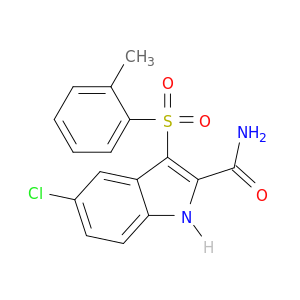 1H-Indole-2-carboxamide, 5-chloro-3-[(2-methylphenyl)sulfonyl]-
