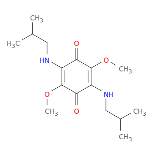 2,5-dimethoxy-3,6-bis[(2-methylpropyl)amino]cyclohexa-2,5-diene-1,4-dione