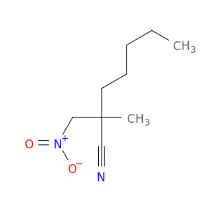 Heptanenitrile, 2-methyl-2-(nitromethyl)-