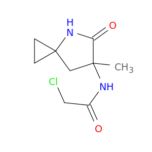 Acetamide, 2-chloro-N-(6-methyl-5-oxo-4-azaspiro[2.4]hept-6-yl)-
