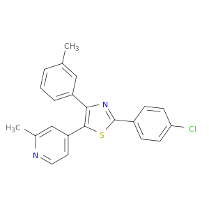 2-(4-CHLOROPHENYL)-4-(3-METHYLPHENYL)-5-(2-METHYL-4-PYRIDYL)-1,3-THIAZOLE