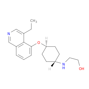 Ethanol, 2-[[trans-4-[(4-ethyl-5-isoquinolinyl)oxy]cyclohexyl]amino]-