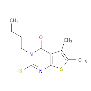 3-丁基-2,3-二氢-5,6-二甲基-2-硫噻吩[2,3-D]嘧啶-4(1H)-酮
