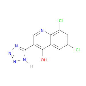 4-Quinolinol, 6,8-dichloro-3-(1H-tetrazol-5-yl)-