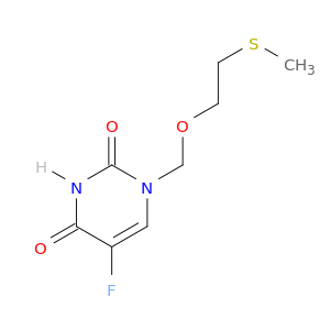 2,4(1H,3H)-Pyrimidinedione, 5-fluoro-1-[[2-(methylthio)ethoxy]methyl]-