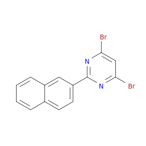 Pyrimidine, 4,6-dibromo-2-(2-naphthalenyl)-