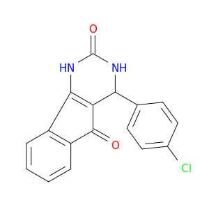 1H-Indeno[1,2-d]pyrimidine-2,5-dione, 4-(4-chlorophenyl)-3,4-dihydro-