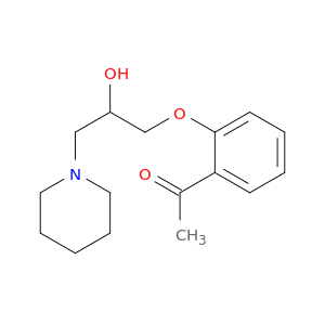 Ethanone, 1-[2-[2-hydroxy-3-(1-piperidinyl)propoxy]phenyl]-